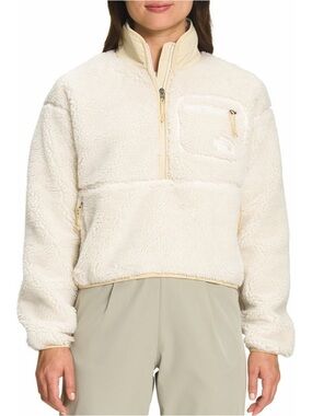 The North Face Women's Ivory Sherpa Half-Zip Pullover